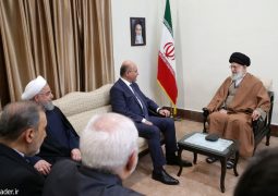 رهبر معظم انقلاب اسلامی در دیدار رییس‌جمهور عراق: مقابل دشمنان «عراقِ قدرتمند و آرام» با قدرت بایستید