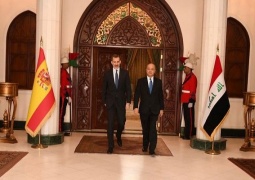 دیدار پادشاه اسپانیا و رئیس‌جمهوری عراق در بغداد