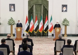 <span> رئیس جمهور در نشست خبری با نخست وزیر عراق: </span><br/>ایران و عراق مصمم هستند حجم مبادلات تجاری دو کشور را به ۲۰ میلیارد دلار ارتقاء بخشند