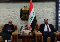 دیدار سفیر جمهوری اسلامی ایران با وزیر تجارت عراق