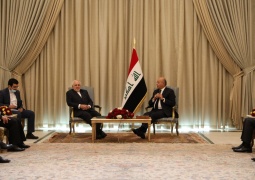 دیدار و گفتگوی دکتر ظریف با برهم صالح رئیس جمهور عراق