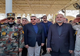 بازدید وزرای کشور ایران و عراق از مرز خسروی